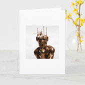 DER DENKER (NACH RODIN) KARTE (Gelbe Blume)
