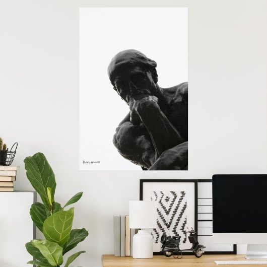 Der Denker Poster (Heimbüro)