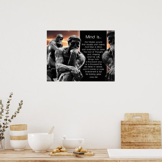 Der Denker Poster (Küche)