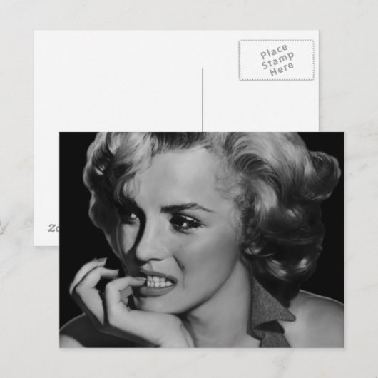 Der Denker Postkarte (Vorne/Hinten)