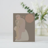 Der Denker Postkarte (Stehend Vorderseite)