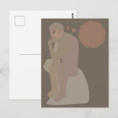 Der Denker Postkarte (Vorne/Hinten)