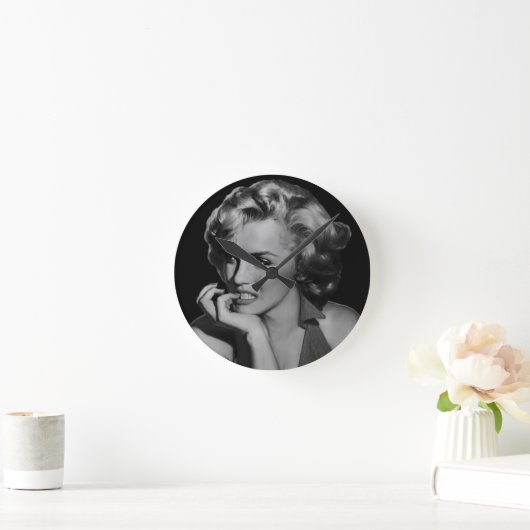 Der Denker Runde Wanduhr (Zuhause)