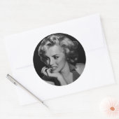 Der Denker Runder Aufkleber (Umschlag)