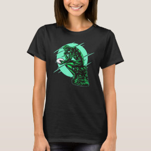 Der Denker spielt Rugby Rugby Statue Idea T-Shirt