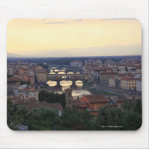 Der der Arno-Fluss und das Ponte Vecchio in Mousepad
