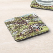 Der der Libanon-Zedern-Baum im Arboretum, Kew Getränkeuntersetzer (Linke Seite)