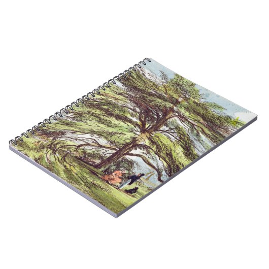 Der der Libanon-Zedern-Baum im Arboretum, Kew Notizblock (Linke Seite)