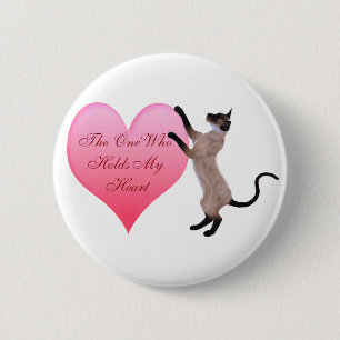 Der, der meinen Herzknopf hält Button