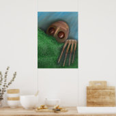 Der, der von unten her zusieht poster (Küche)