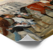 Der Derby-Gewinner 1840 Vintages Pferderennen Poster (Ecke)