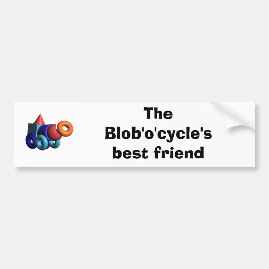 Der des Blob'o'cycles beste Freund Autoaufkleber (Vorne)