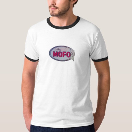 der des Mofos Logo-Wecker-T - Shirt (Vorderseite)