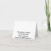 Der Des Quilters Garten Dankeskarte (Rückseite)