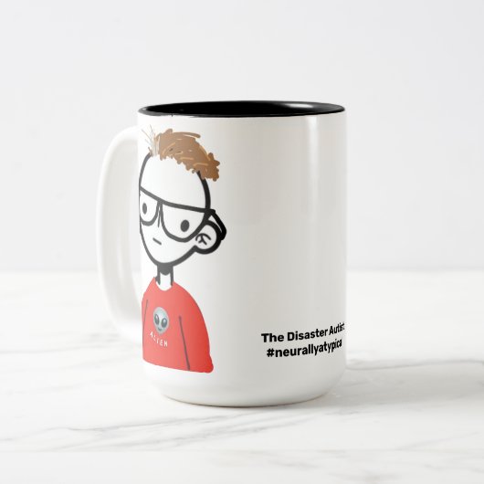 Der Desaster Autist "I'm Different" Tasse (Vorderseite Links)