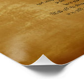 Der Desiderata-Pergament-Look-Hintergrundscroll Poster (Ecke)