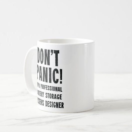 Der Designer für Akku-Speichersysteme Kaffeetasse (Vorderseite Links)