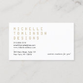 Der Designer für schwarze und weiße Streifen Visitenkarte (Rückseite)