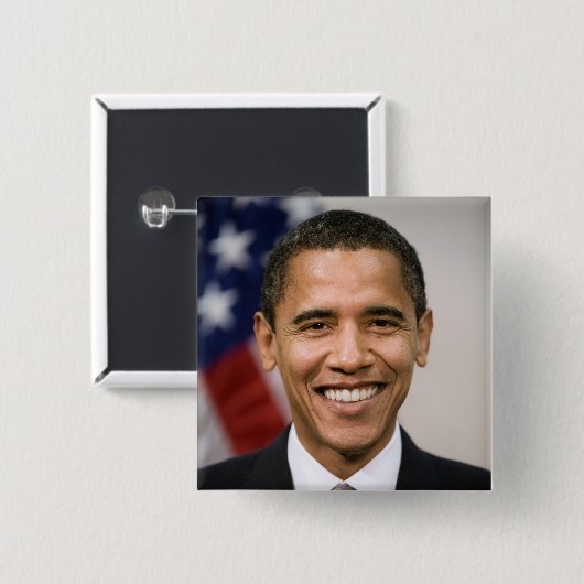 Der designierte US-Präsident Barack Obama Button (Vorne & Hinten)