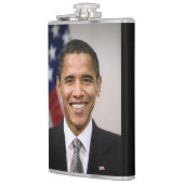 Der designierte US-Präsident Barack Obama Flachmann (Links)