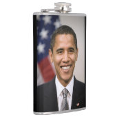 Der designierte US-Präsident Barack Obama Flachmann (Rechts)