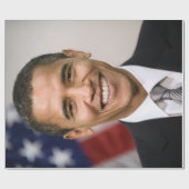 Der designierte US-Präsident Barack Obama Geschenkpapier (Flach)