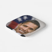 Der designierte US-Präsident Barack Obama Pappteller (Gewinkelt)