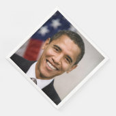 Der designierte US-Präsident Barack Obama Serviette (Ecke)
