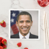 Der designierte US-Präsident Barack Obama Serviette (Beispiel)