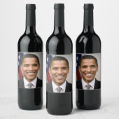 Der designierte US-Präsident Barack Obama Weinetikett (Flaschen)