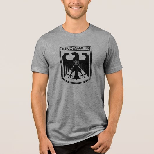 Der Deutsche Bundeswehr Adler Tri-Blend Shirt (Vorderseite)