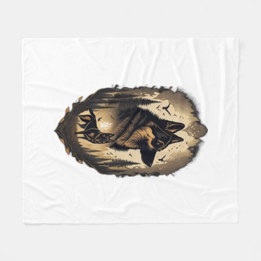 Der deutsche Hirte 2005 Fleecedecke (Vorderseite (Horizontal))