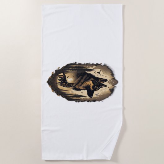 Der deutsche Hirte 2005 Strandtuch (Vorderseite)