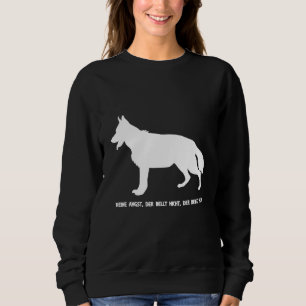 Der deutsche Hirte hundet keine Angst, die den Sweatshirt