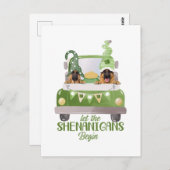 Der deutsche Hirte Ließ Die Schenaniden fangen an Postkarte (Vorne/Hinten)