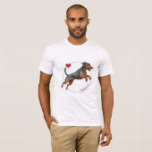 Der deutsche Jagdterrer Hunter-Portrait-T - Shirt (Vorne ganz)