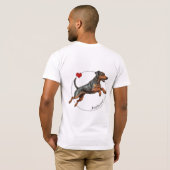 Der deutsche Jagdterrer Hunter-Portrait-T - Shirt (Schwarz voll)