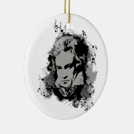 Der deutsche Komponist Beethoven Klassik Keramik Ornament (Rechts)