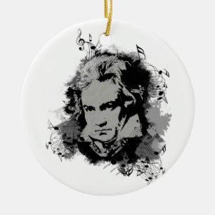Der deutsche Komponist Beethoven Klassik Keramik Ornament