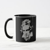 Der deutsche Komponist, Pianist Beethoven Tasse (Links)