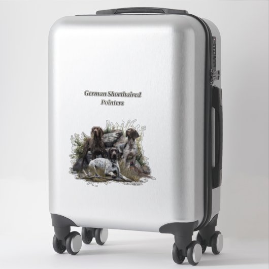 Der deutsche Kurzhaar oder Deutsch Kurzhaar Aufkleber (Koffer)