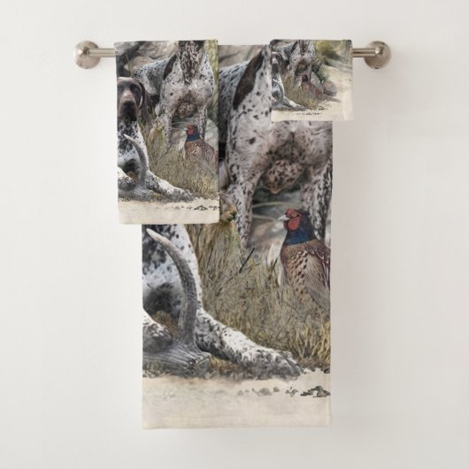 Der deutsche Kurzhaar oder Deutsch Kurzhaar Badhandtuch Set (Insitu)