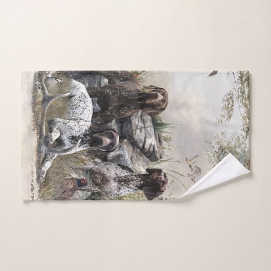 Der deutsche Kurzhaar oder Deutsch Kurzhaar Badhandtuch Set (Handtuch)