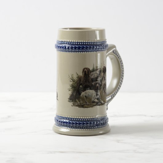 Der deutsche Kurzhaar oder Deutsch Kurzhaar Bierglas (VorderseiteRechts)