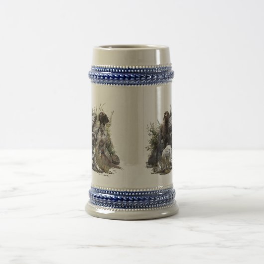 Der deutsche Kurzhaar oder Deutsch Kurzhaar Bierglas (Mittel)