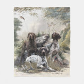 Der deutsche Kurzhaar oder Deutsch Kurzhaar Fleecedecke (Vorderseite)