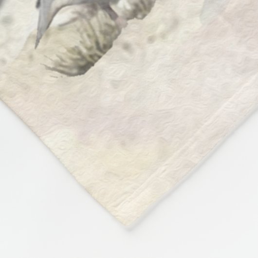 Der deutsche Kurzhaar oder Deutsch Kurzhaar Fleecedecke (Ecke)