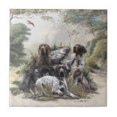 Der deutsche Kurzhaar oder Deutsch Kurzhaar Fliese (Vorderseite)