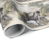 Der deutsche Kurzhaar oder Deutsch Kurzhaar Geschenkpapier (Rolleneckpunkt)