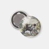 Der deutsche Kurzhaar oder Deutsch Kurzhaar Magnet (Vorderseite/Rückseite)